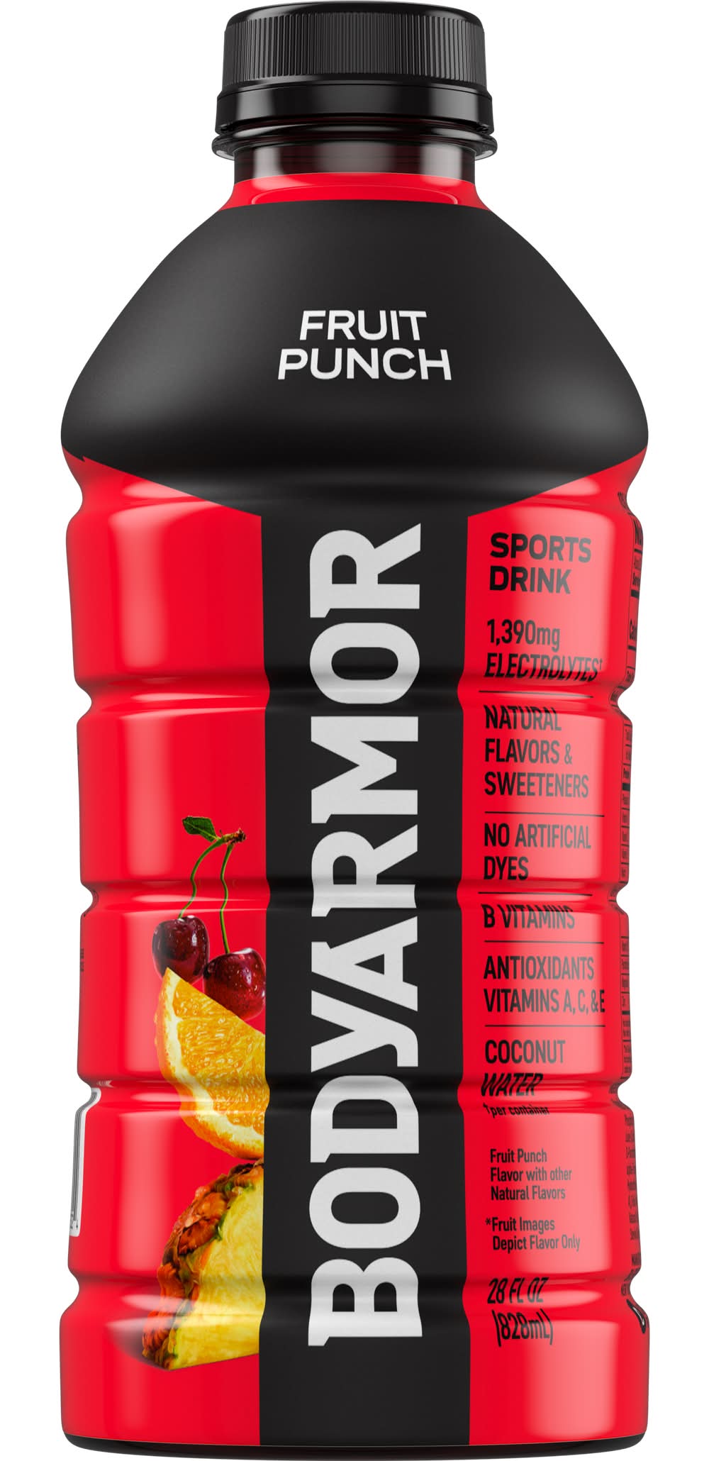 BODYARMOR Electrolyte Sports Drink, Fruit Punch (28 fl oz)