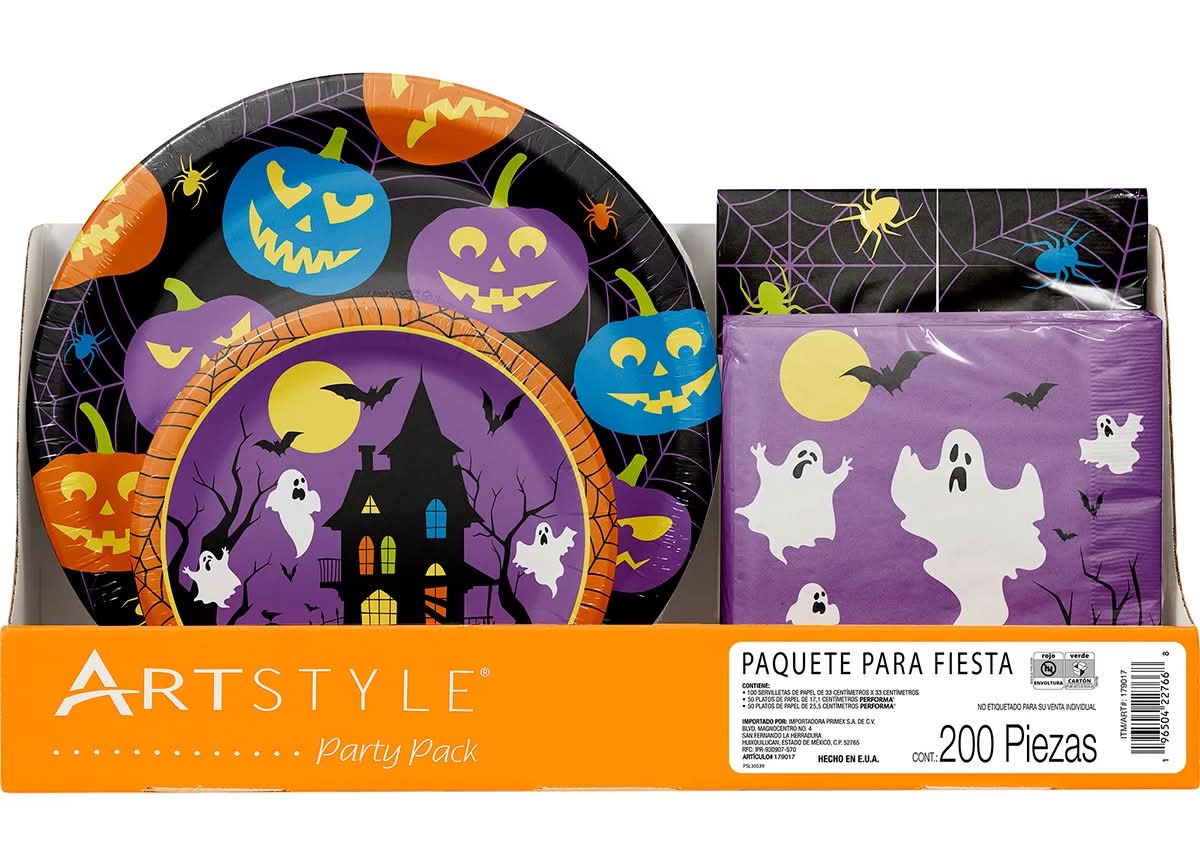 Paquete de accesorios para fiesta dia de los muertos (200 un)