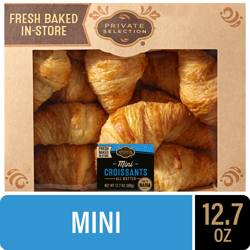 Private Selection All Butter Croissants Mini 12.7 oz