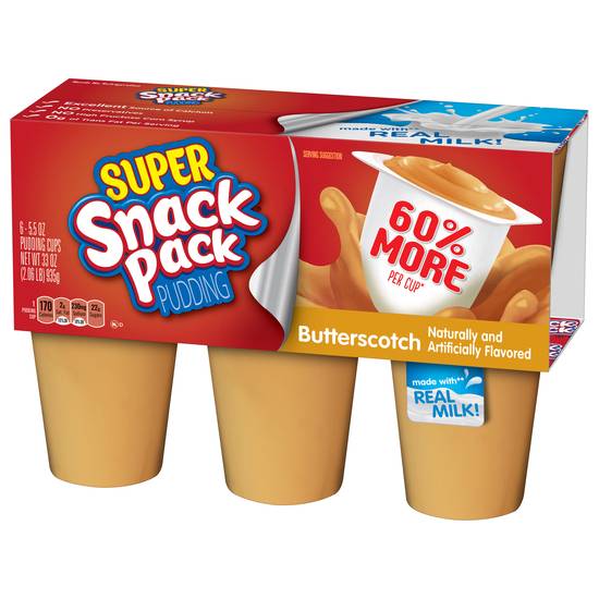 Snack pack Pudding Made With Real Milk (butterscotch)