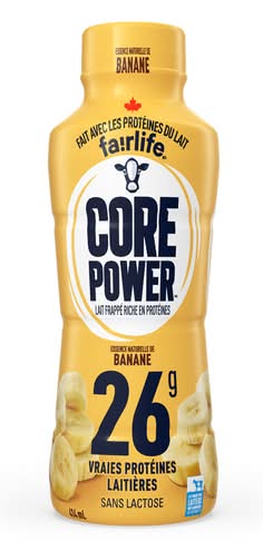 Core Power Boisson Protéinée Banane 414 Ml (Bouteille) / Core Power Protein Drink Banana 414 ml (bottle)