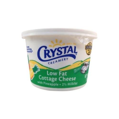 Crystal Creamery Low Fat Cottage Cheese With Pineapple (16 oz)