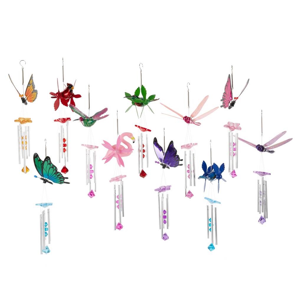 Exhart 24-in Multicolor Metal Wind Chime | 40104L