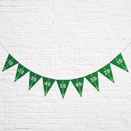 Celebrate It Football Field Paper Banner, 8 ft