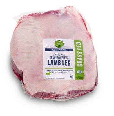 Open Nature Lamb Leg Semi Boneless Imported - 4 Lb