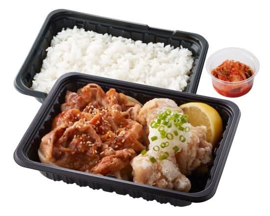 牛焼肉とおろし唐揚げ弁当