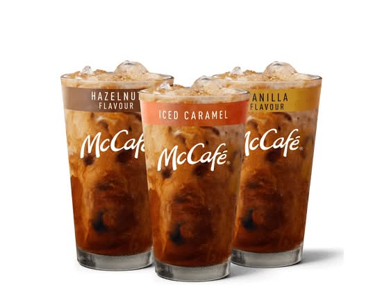 Large Flavoured Iced Latte McCafé
