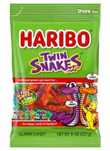Haribo Twin Snakes (8oz)