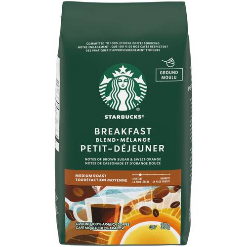 Starbucks Breakfast Blend Ground Coffee (340 g)