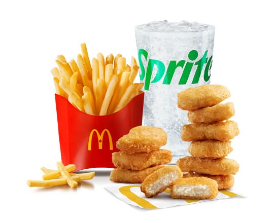 10 McNuggets Extra Value Meal [840-1190 Cals]