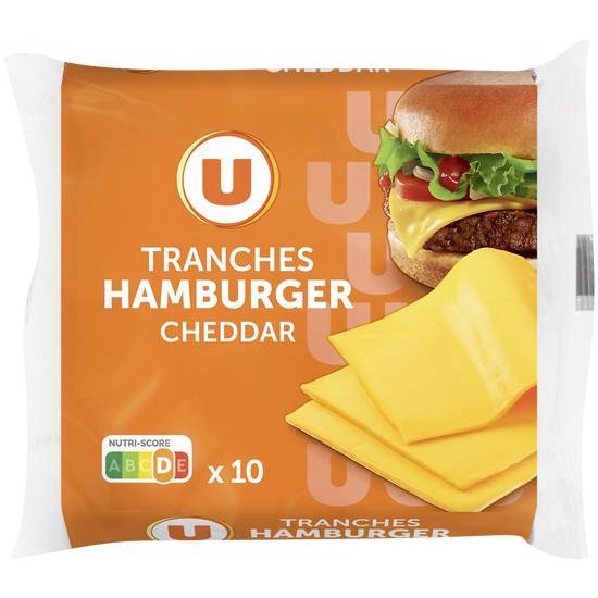 Les Produits U - Fromage fondu cheddar pour hamburger (10)