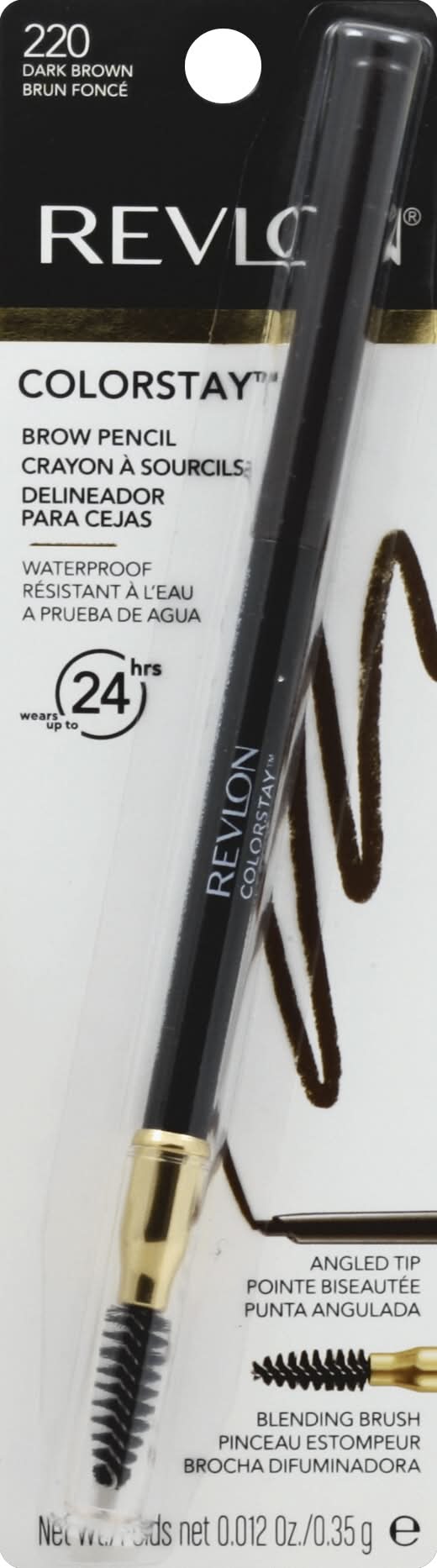 Revlon Colorstay Dark Brown 220 Waterproof Brow Pencil