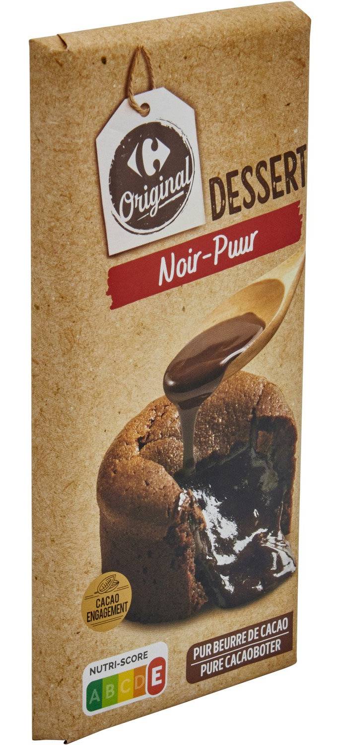 Tablette de Chocolat patissier CARREFOUR ORIGINAL - la tablette d 200g
