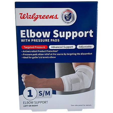 Walgreens Elbow Support With Pressure Pads S/M
