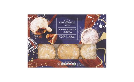 ASDA Extra Special 6 Brown Butter & Rum Mince Pies 6PK