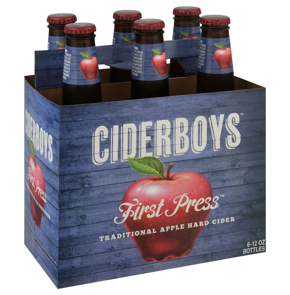Ciderboys First Press Traditional Apple Hard (6 x 12 fl oz)