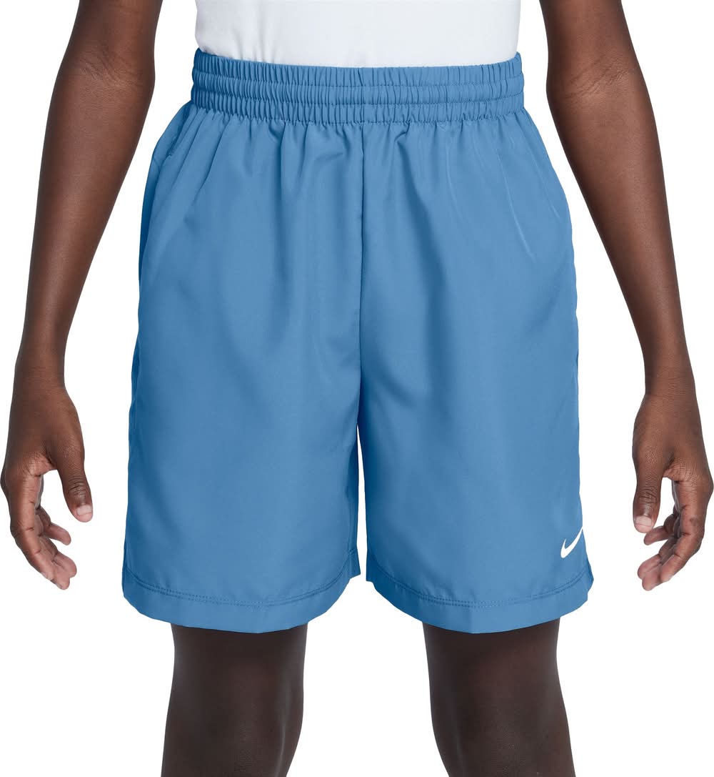 Nike Kids' Dri-FIT Multi Woven Shorts (Blue Beyond/White, M)