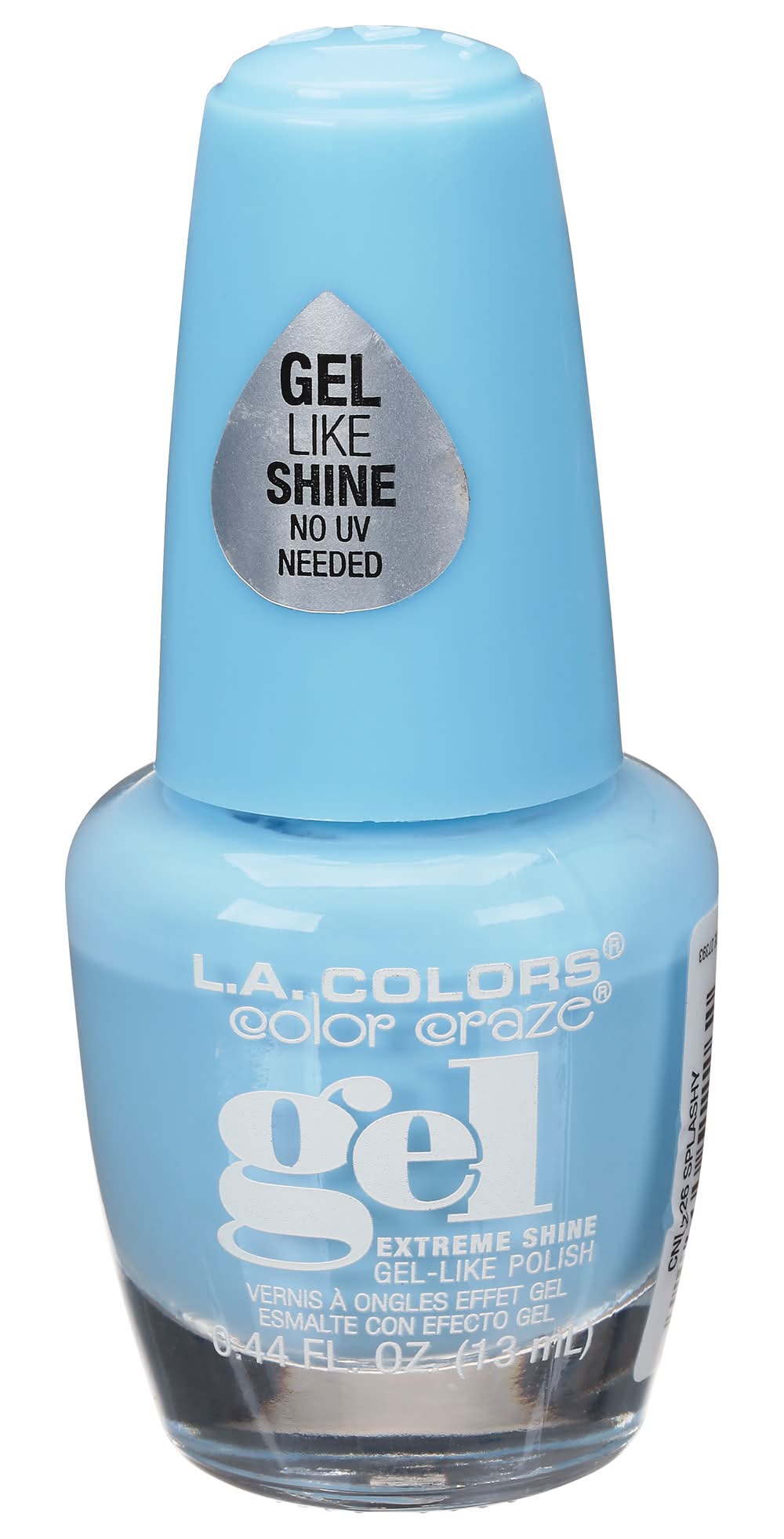 L.A. Colors Color Craze Gel Extreme Shine Nail Polish, Cnl226 Splashy (0.44 fl oz)