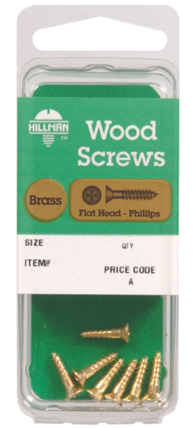 Hillman No. 6 X 1-1/4 In. L Phillips Coarse Wood Screws 1 Pk