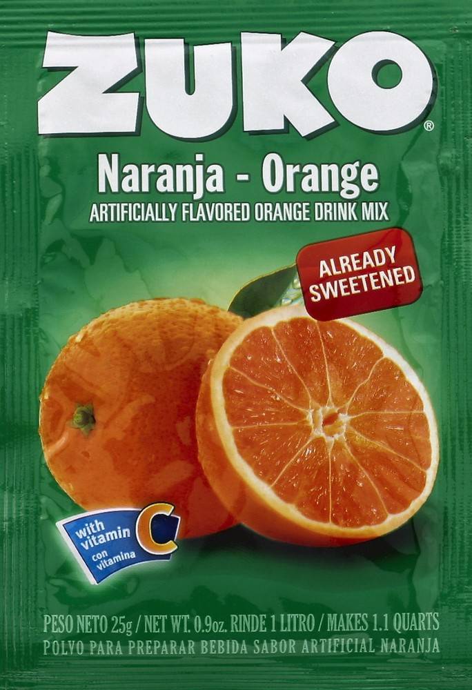 Zuko Orange Flavor Drink Mix (0.9 oz)
