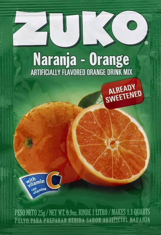 Zuko Orange Flavor Drink Mix (0.9 oz)