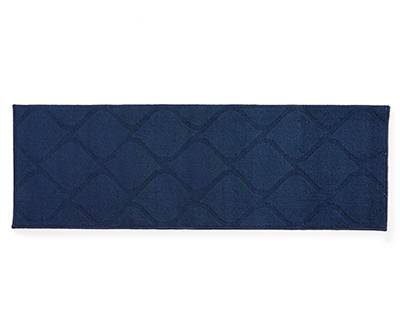 Broyhill Quatrefoil Accent Rug (20" x 34"/navy blue)