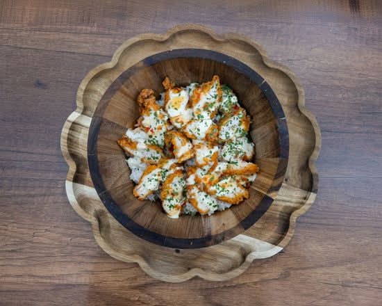 Poulet crousty sauce piquante