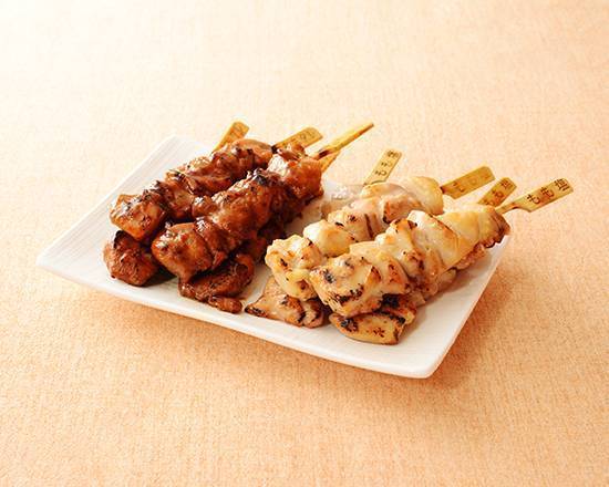 【ファストフーズ】炭火焼鳥 ≪ももタレ4本×もも塩4本≫