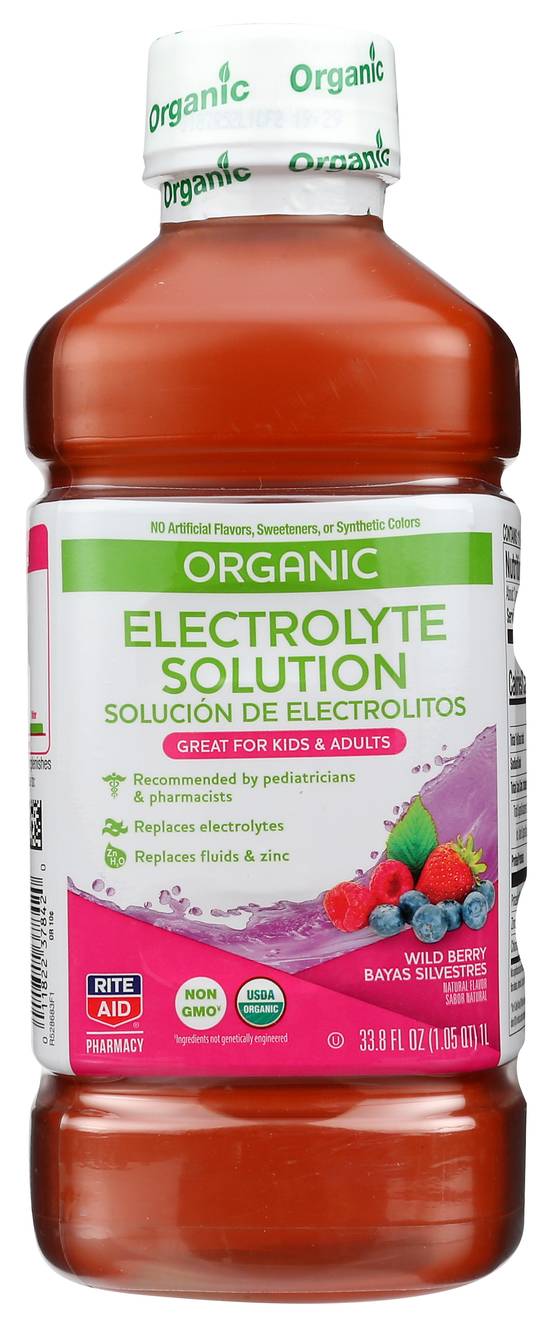 Rite Aid Organic Electrolyte Solution Wild Berry (1 L)