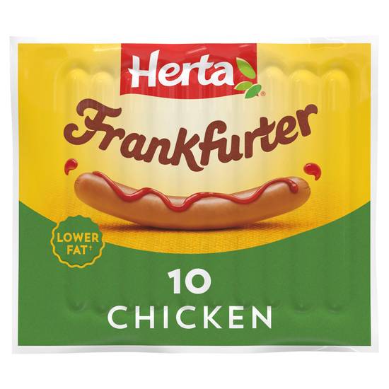 Herta Chicken Frankfurter Hot Dogs x10 350g