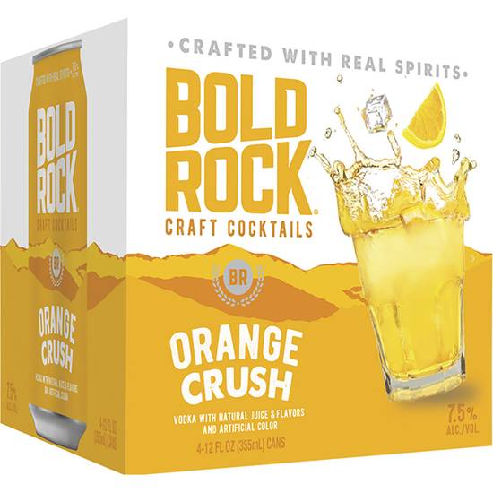 Bold Rock Orange Crush Craft Coctails Liquor (4 ct, 12 fl oz )