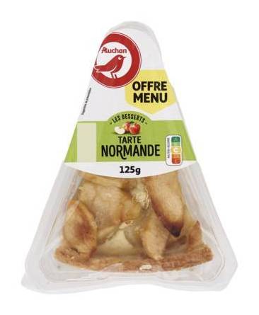 Tarte normande au pomme les desserts auchan 125g