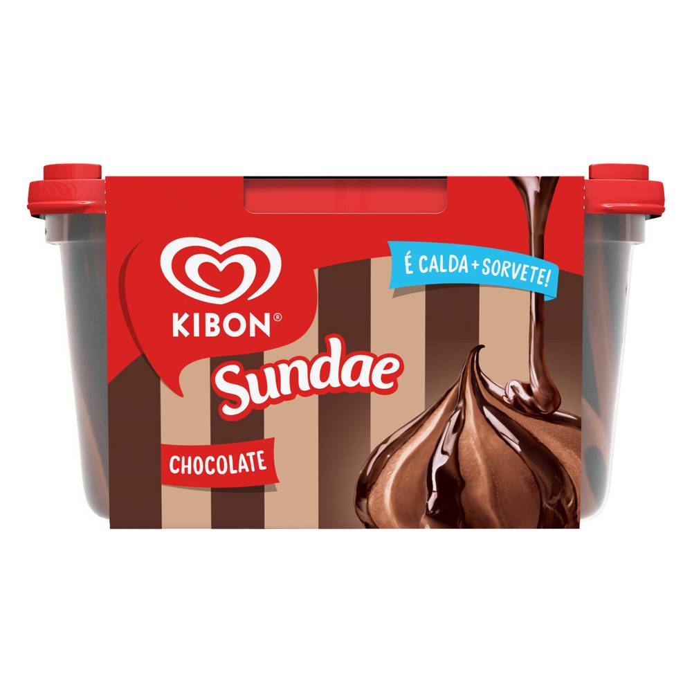 Kibon sundae de chocolate