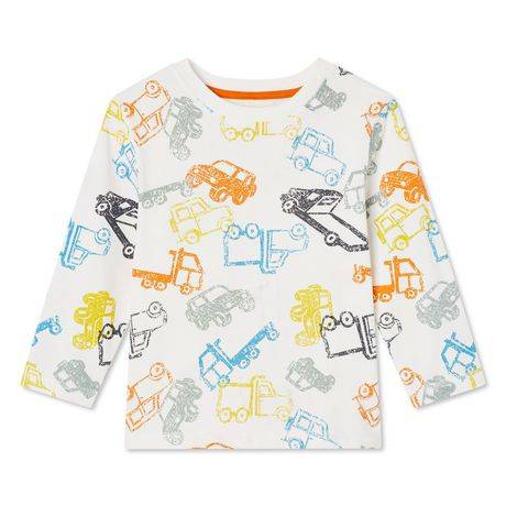 George Toddler Boys'' Long Sleeve Tee (Color: White, Size: 2T)