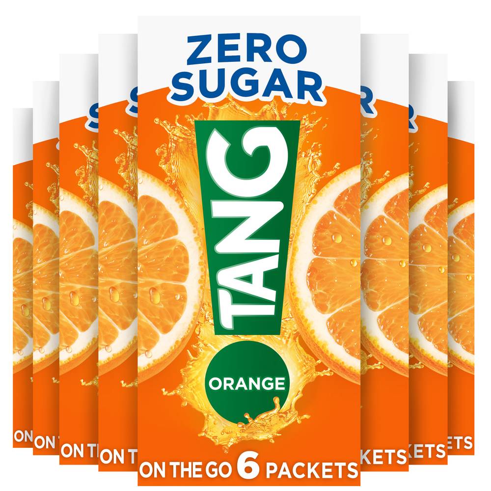 Tang Zero Sugar Low Calorie Drink Mix, Orange Naranja (0.77 oz, 6 ct)