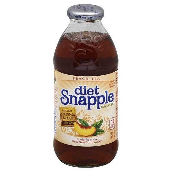 Order Snapple Tea Diet Peach (16 oz) food online from Rite Aid store, Shawnee on bringmethat.com