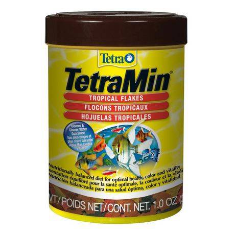 Nourriture en flocons tetramin pour poisson tropical (eau plus propre et plus claire) - tetramin tropical flakes fish food (28 g)