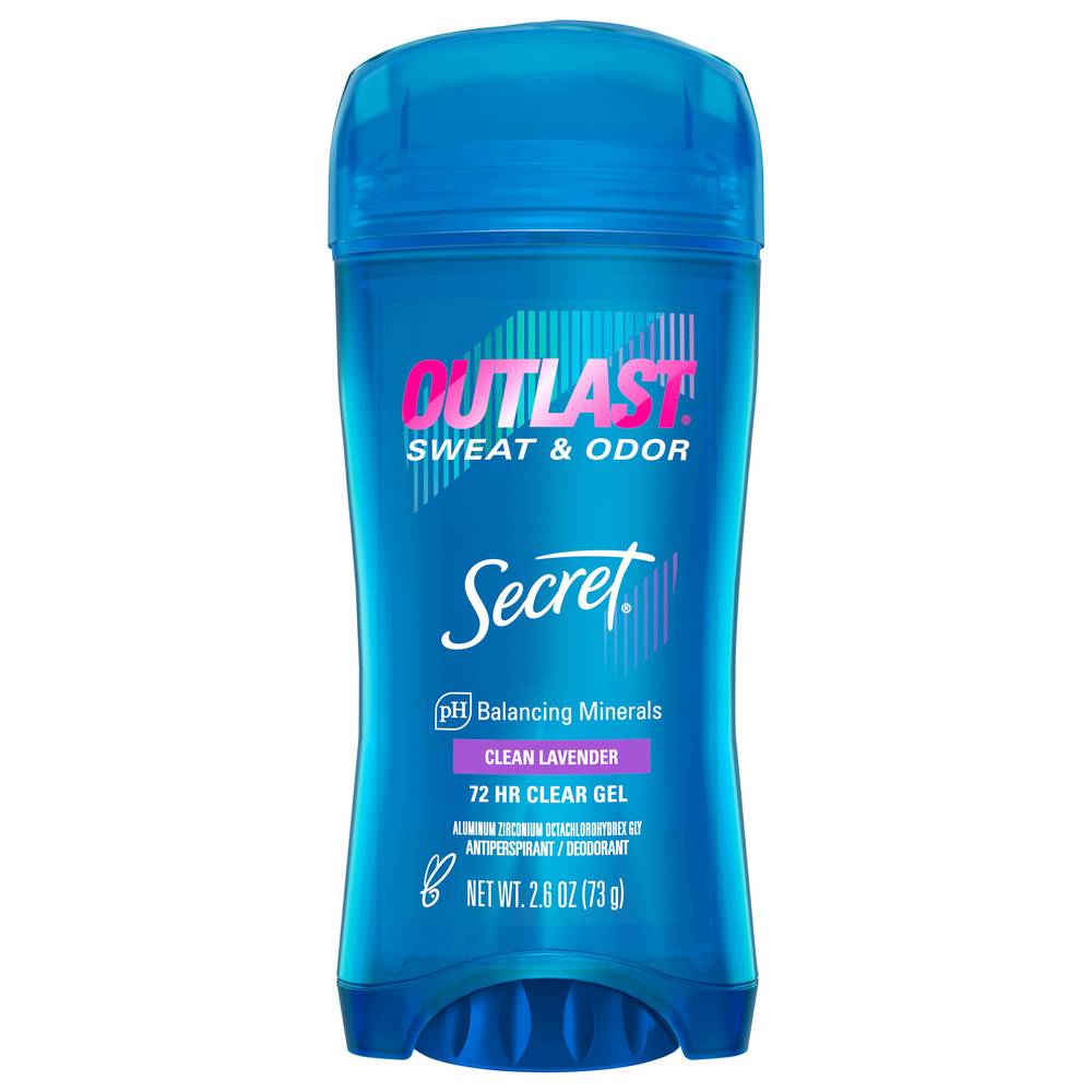 Secret Outlast Clean Lavendar Antiperspirant Deodorant For Women