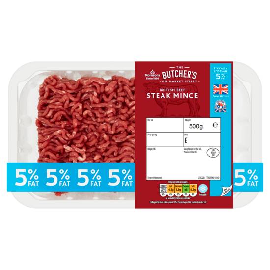 Morrisons The Butcher's on Market Street British Beef Steak Mince (500g)