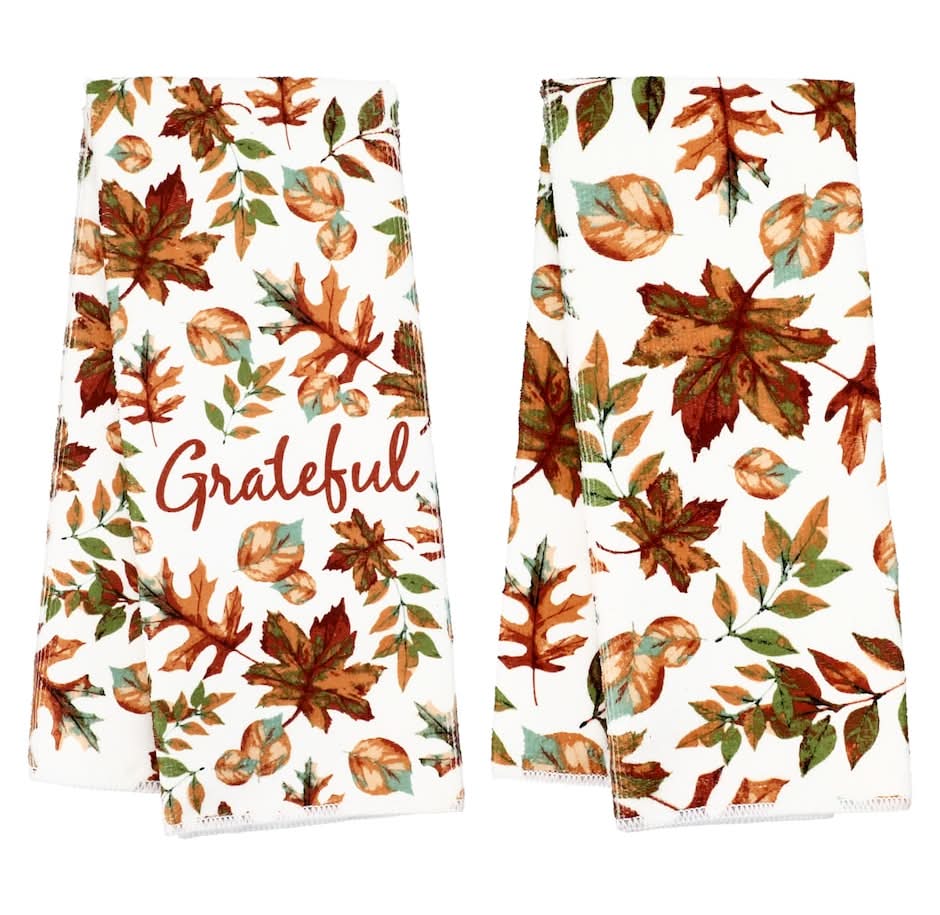 Home Collection Floral Print Kitchen Towel, 15x25 in