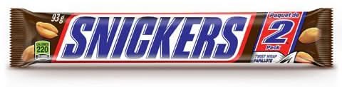 Snickers Milk Chocolate Bar (93 g, 2 ct)