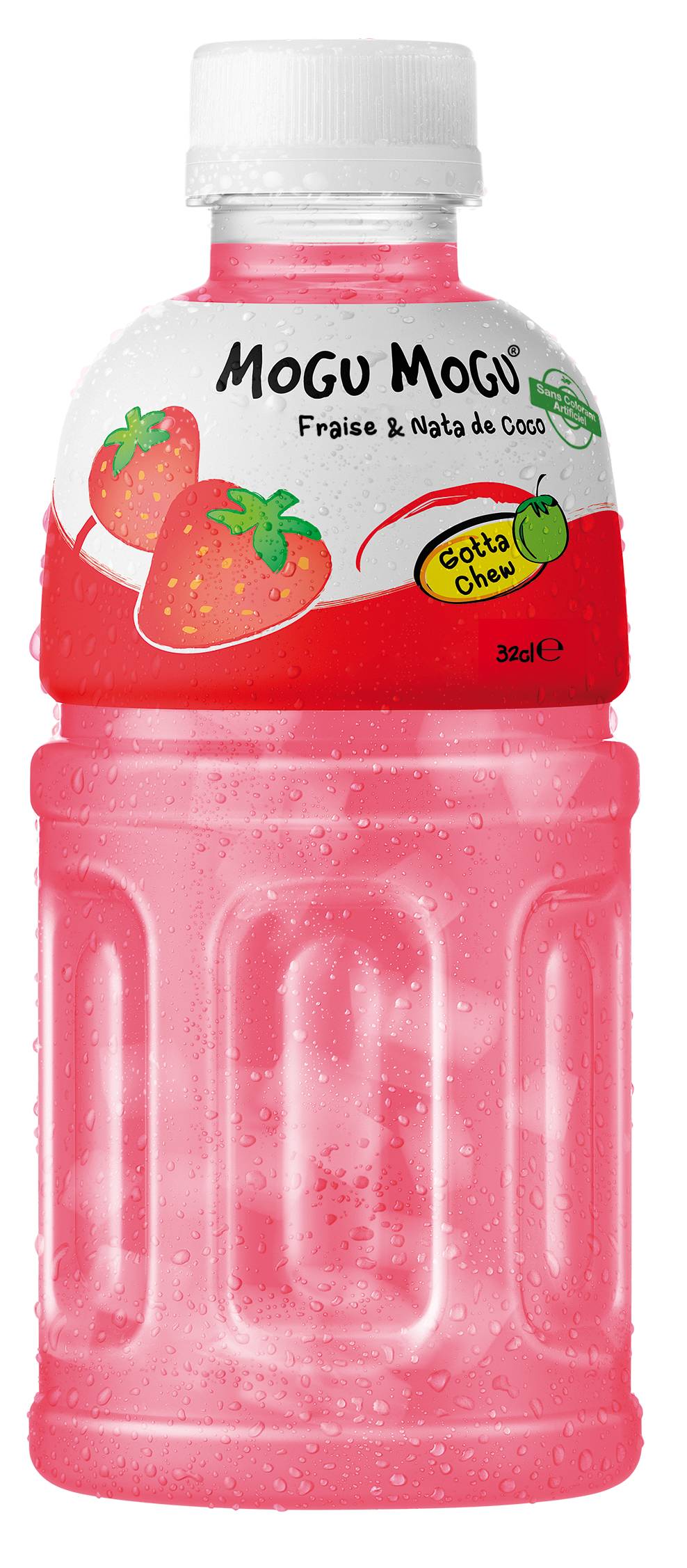 Mogu Mogu - Boisson aux fruits, fraise - nata de coco (320ml)