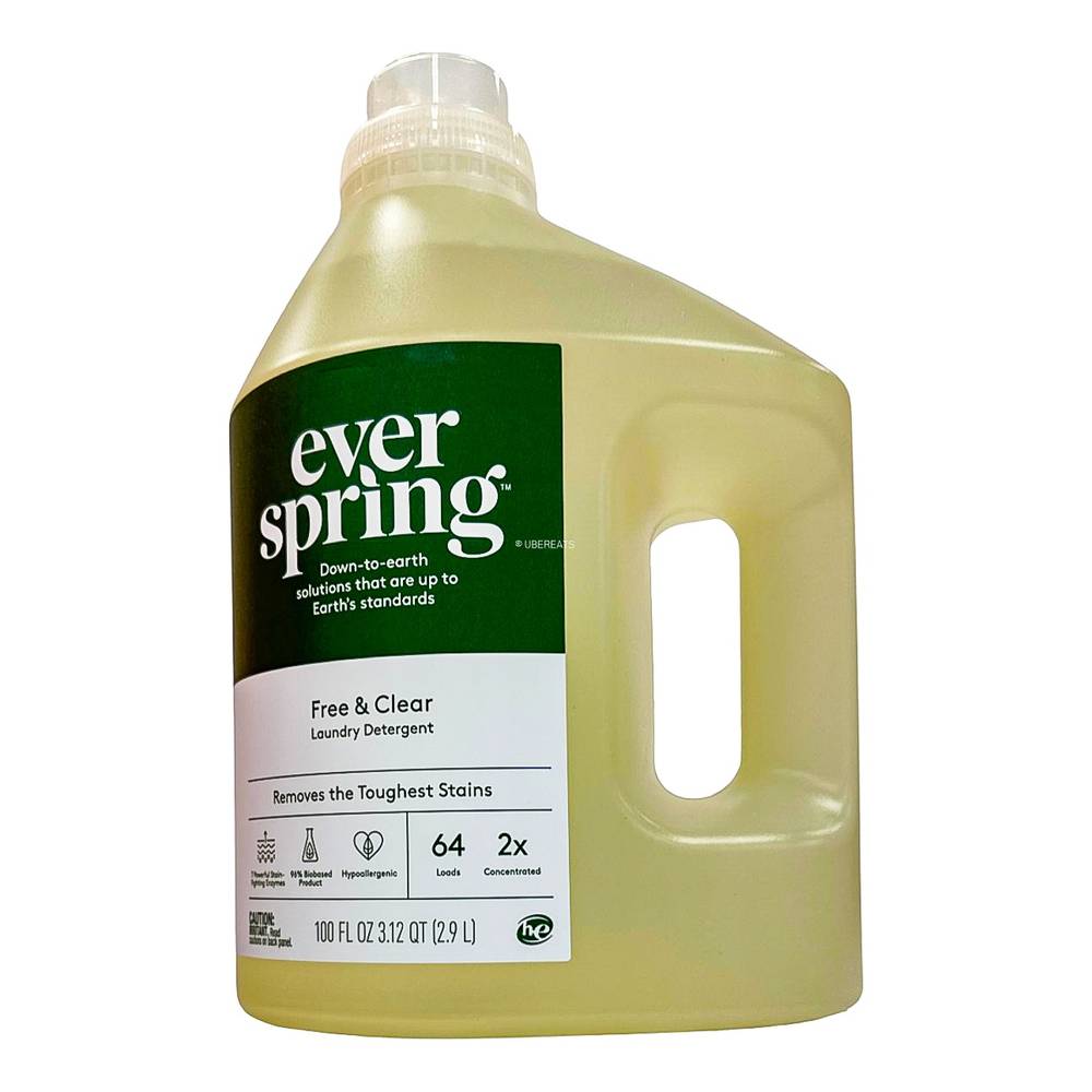 Everspring Free and Clear Liquid Laundry Detergent (100 fl oz)