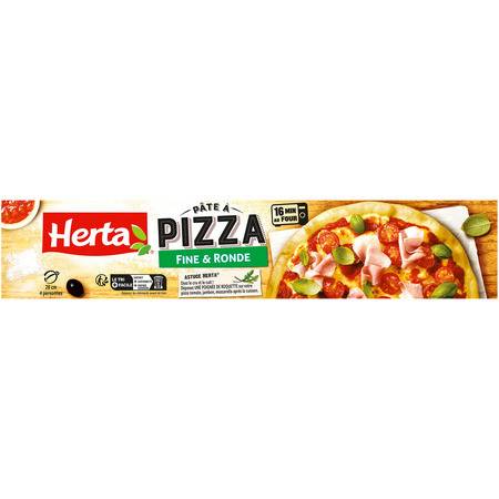 Pâte à pizza fine et ronde   HERTA - le paquet de 265g