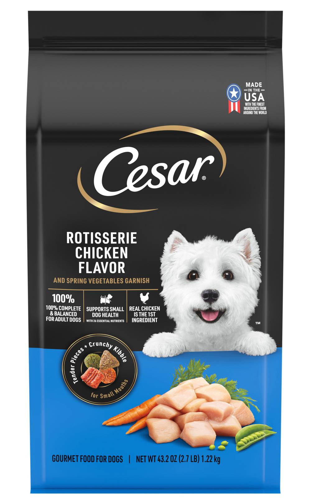Cesar Rotisserie Dry Dog Food, Chicken (43.2 oz)