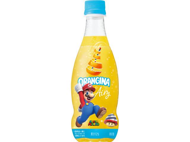 サントリー オランジーナエアリー ペット スーパーマリオラベル