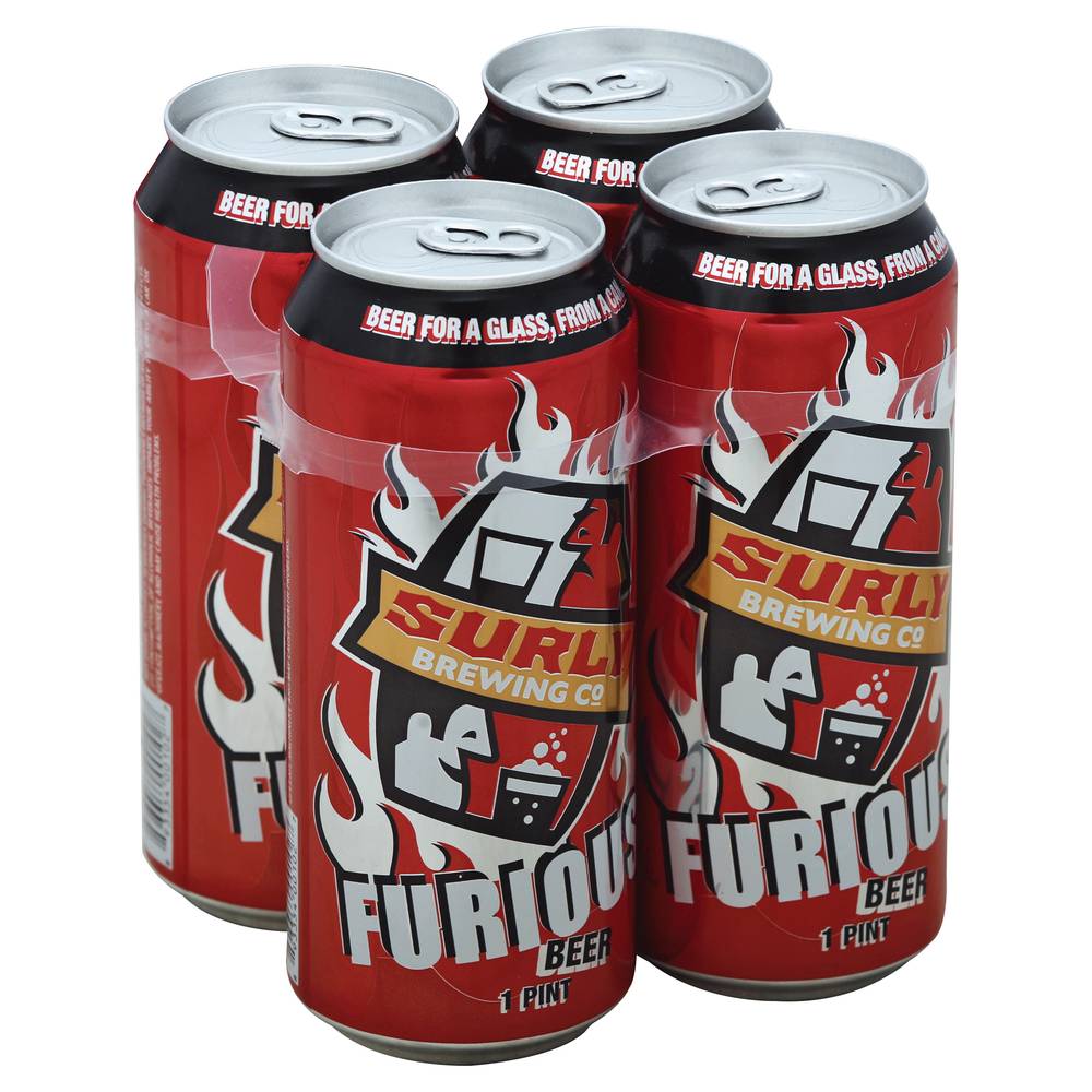 Surly Brewing Furious Ipa Beer (4 pack, 16 fl oz)