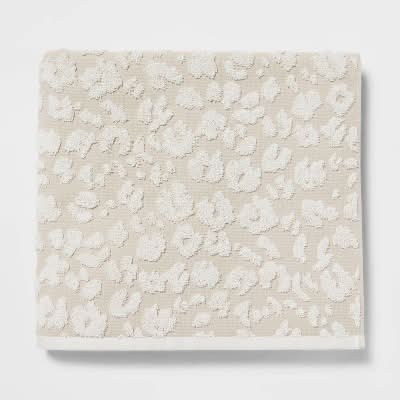 Threshold Performance Plus Bath Towel, Cream Leopard