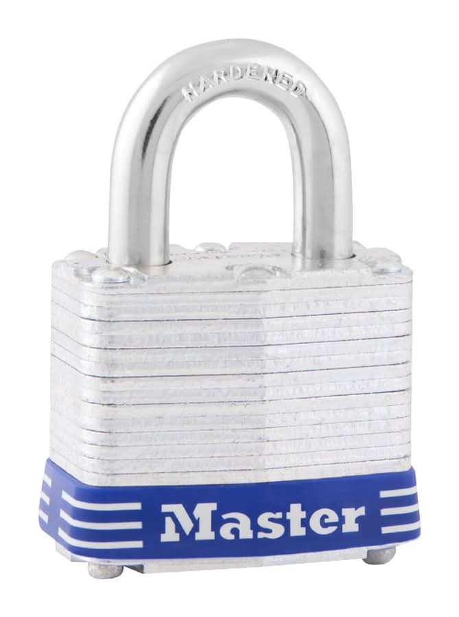 Master Lock Outdoor Keyed Padlock, 1-9/16-in Wide x 3/4-in Shackle