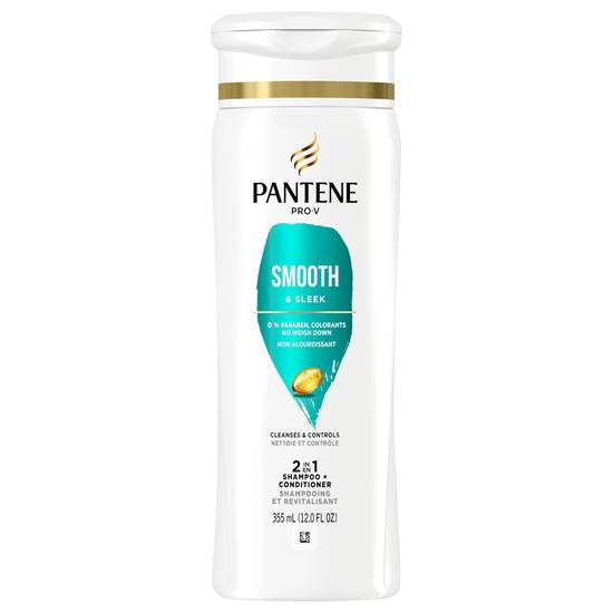 Pantene Pro-V Smooth & Sleek 2 in 1 Shampoo and Conditioner